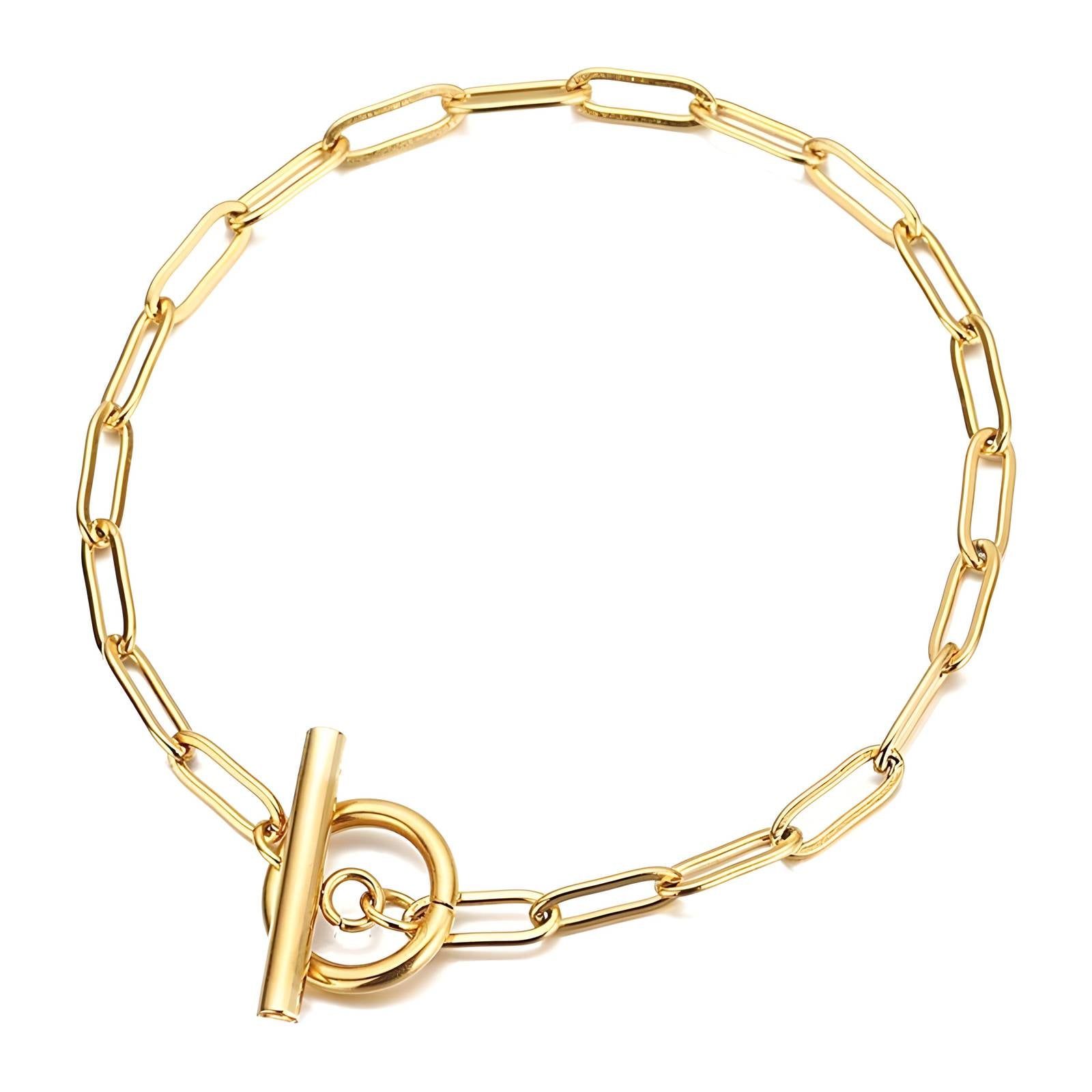 Gold Minimal Bracelet 18K Plated Stainless Steel
