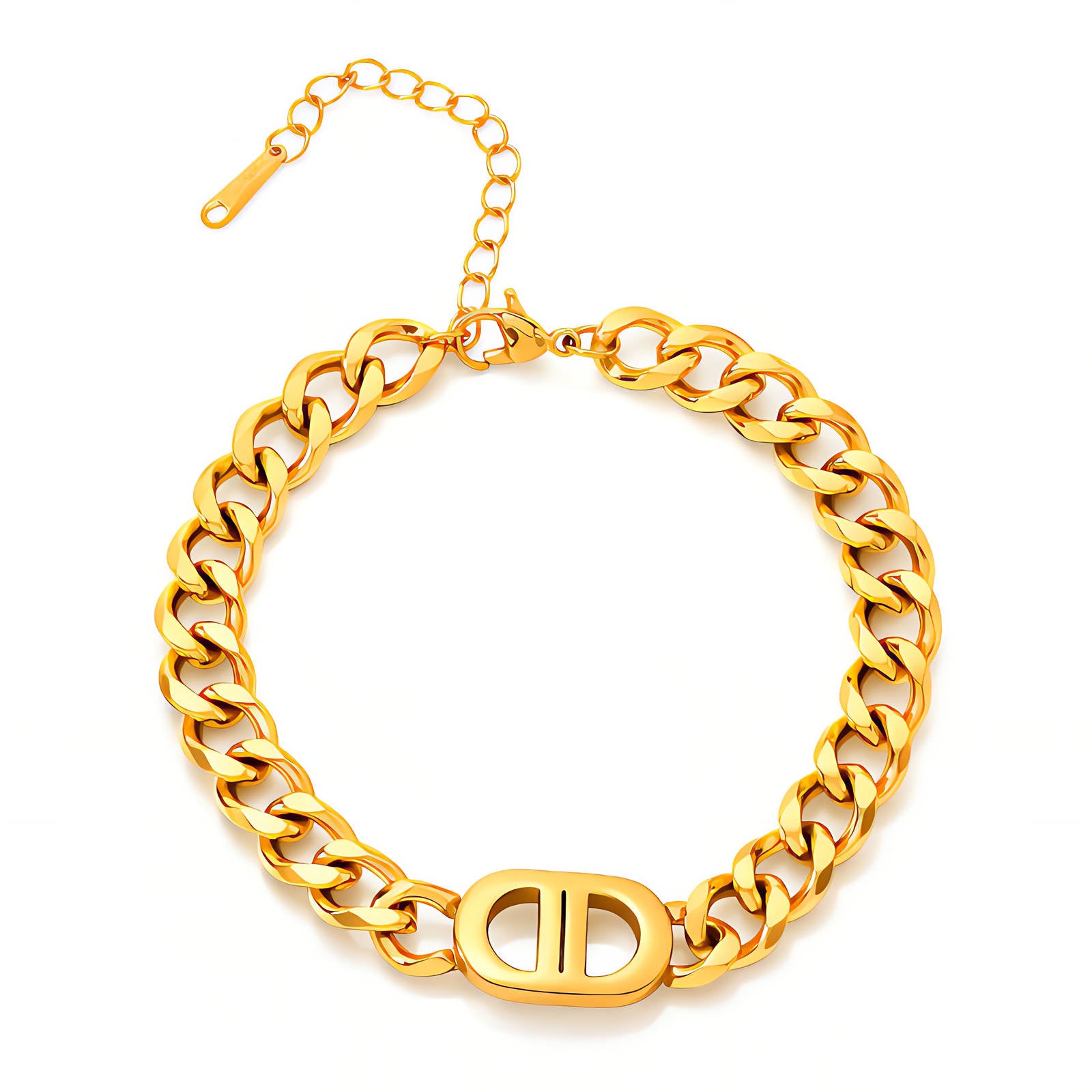 Gold Classic Bracelet 18K Plated Stainless Steel