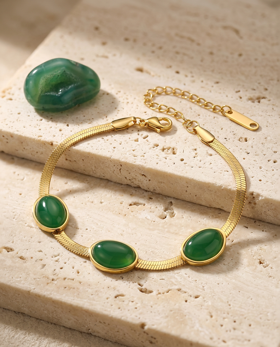 Gold Minimal Bracelet Thin 18K Plated Stainless Steel