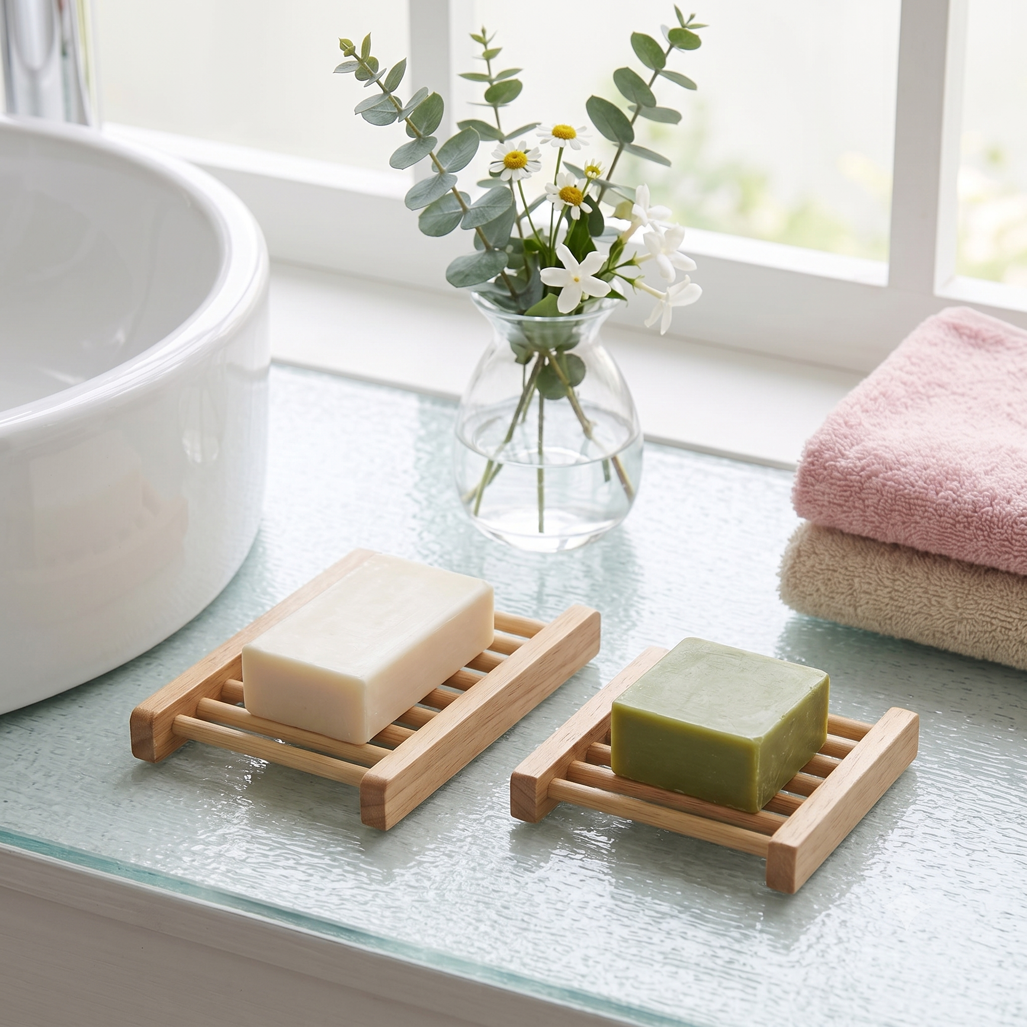 Natural Wood Soap Tray