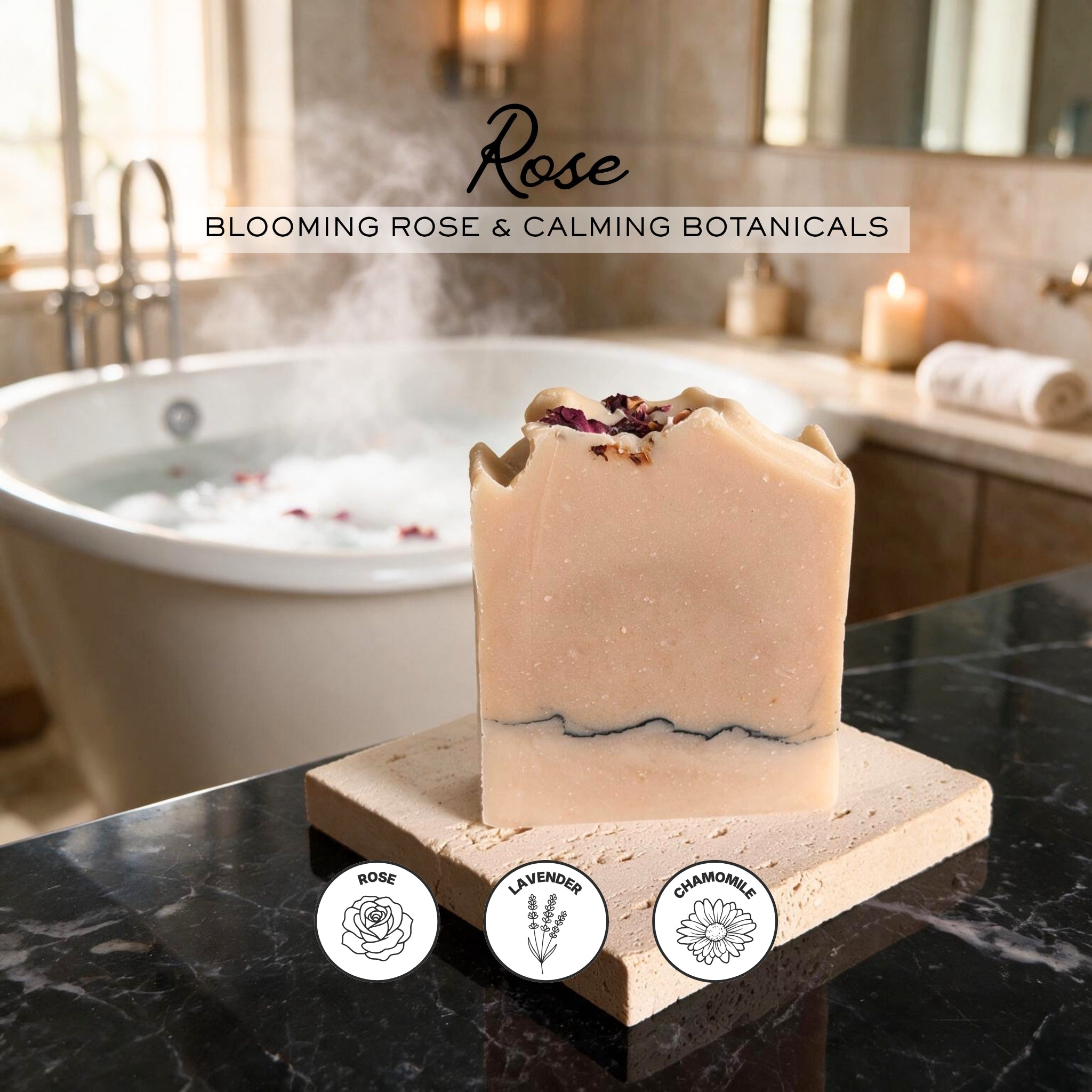 Rose | Triple Infused Tallow Soap Bar