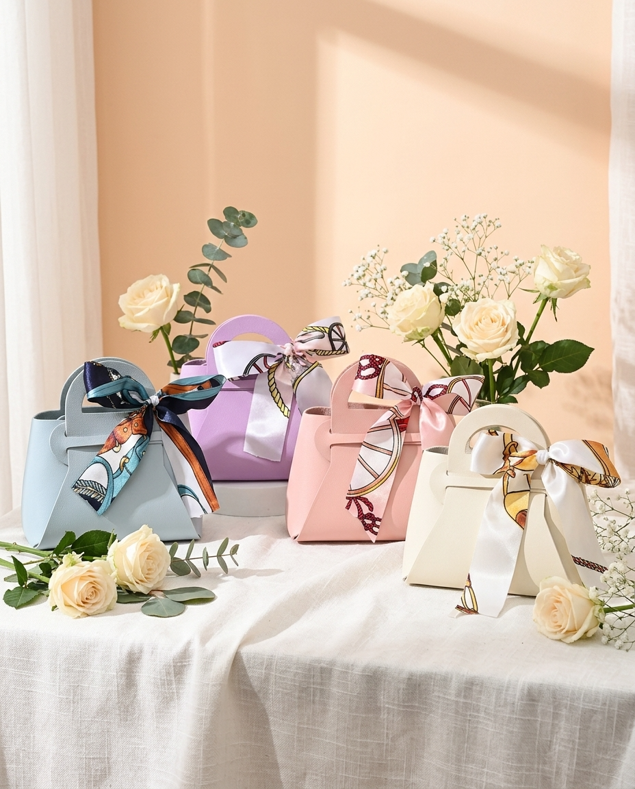 Custom Party & Event Favours Scarf Bag & Jewellery Box