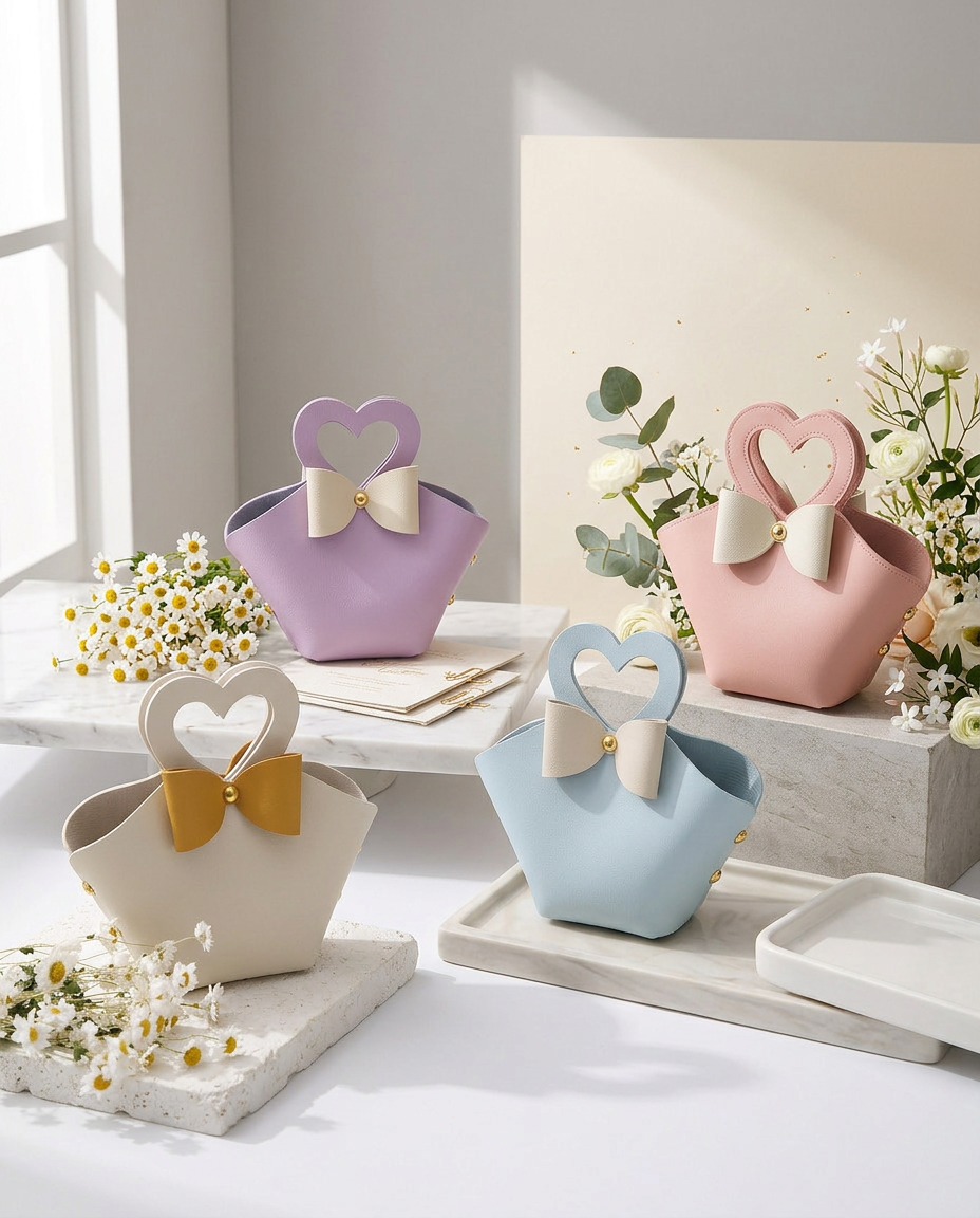 Custom Party & Event Favours Bow Bag & Jewellery Box